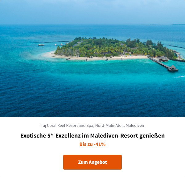 Exotische 5*-Exzellenz im Malediven-Resort genießen