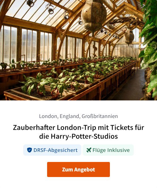 Zauberhafter London-Trip mit Tickets für die Harry-Potter-Studios