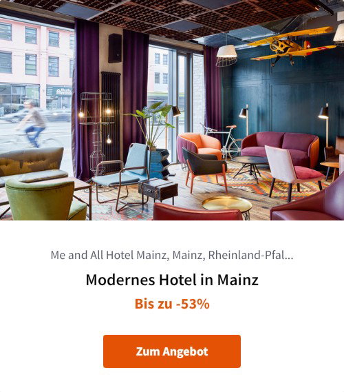 Modernes Hotel in Mainz