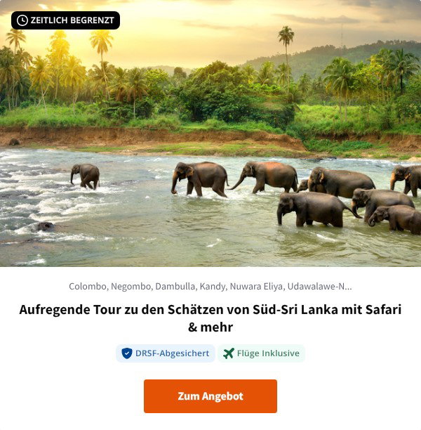 Aufregende Tour zu den Schätzen von Süd-Sri Lanka mit Safari & mehr