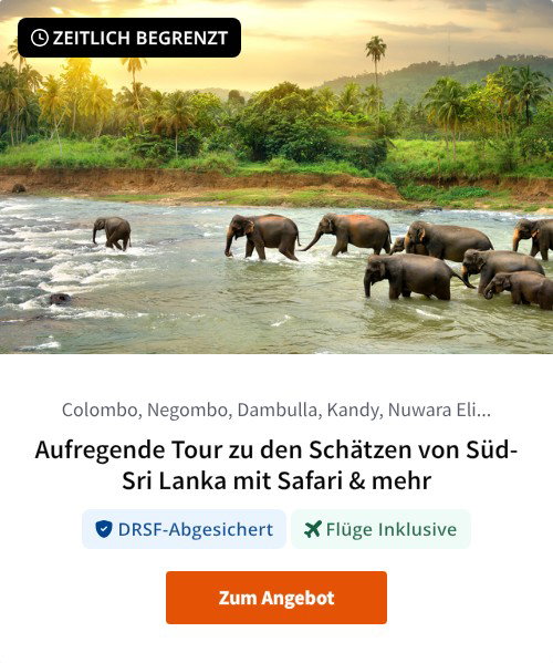 Aufregende Tour zu den Schätzen von Süd-Sri Lanka mit Safari &amp; mehr
