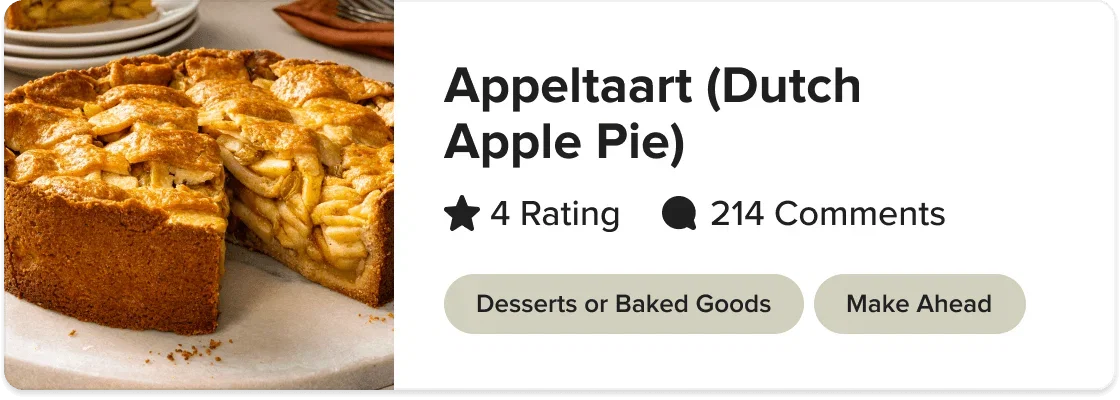 Appeltaart (Dutch Apple Pie)