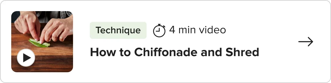 Advanced Knife Skills Lesson: How to Chiffonade and Shred.