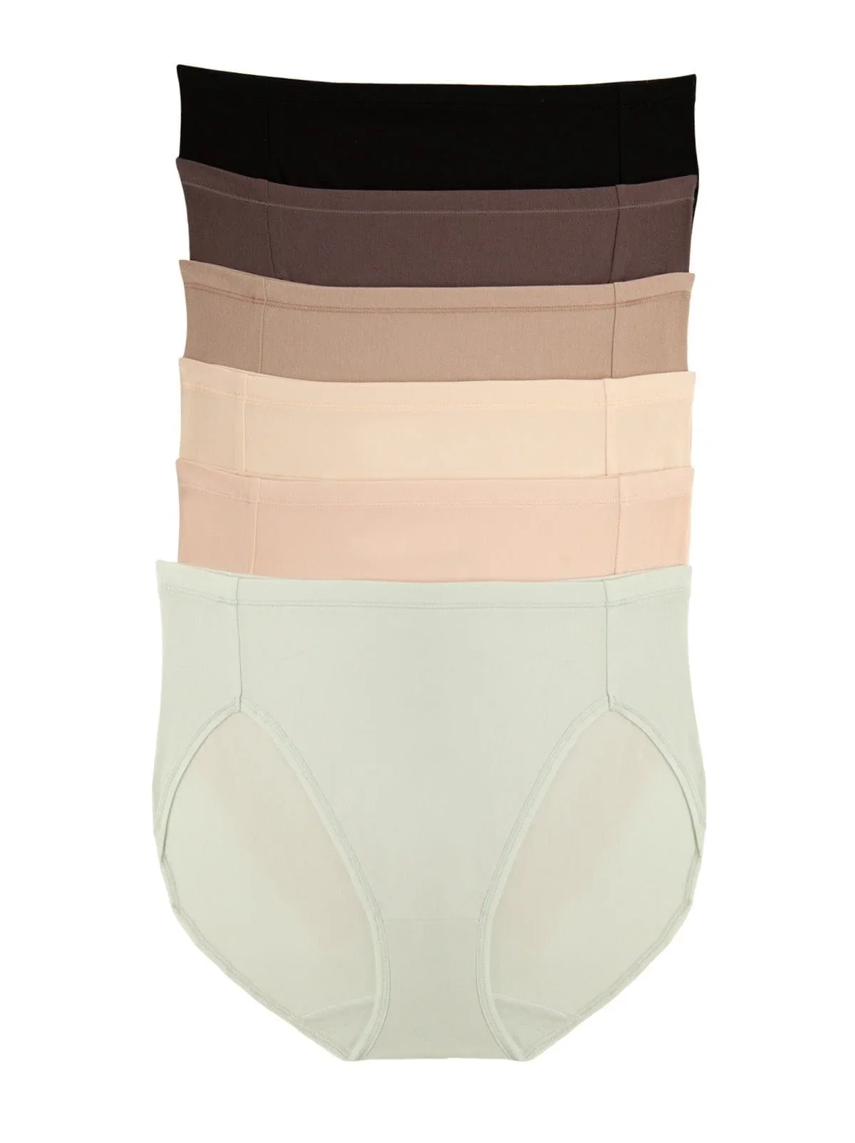 Image of The Perfect Panty Super Stretchy Cotton Hi-Cut Brief 6-Pack