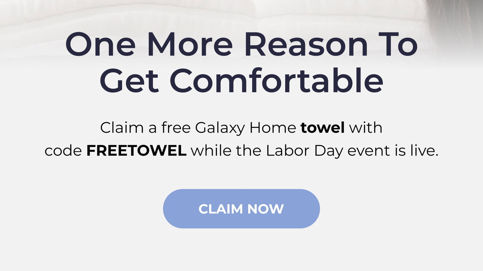 One more reason to get comfortable