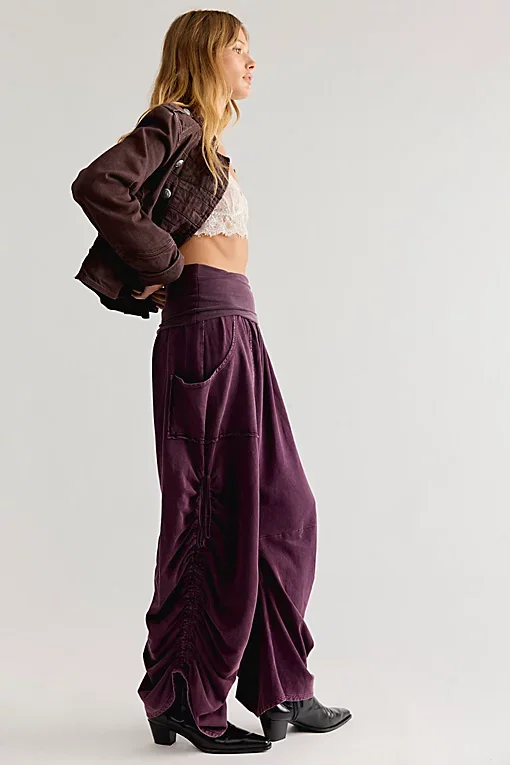 Fp One Sawyer Low Rise Pull On Knit Pants