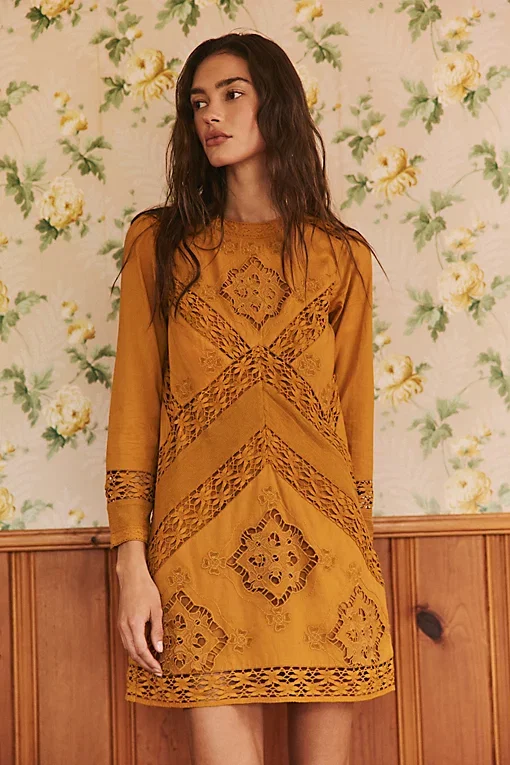Sentimental Melody Lace Mini Dress