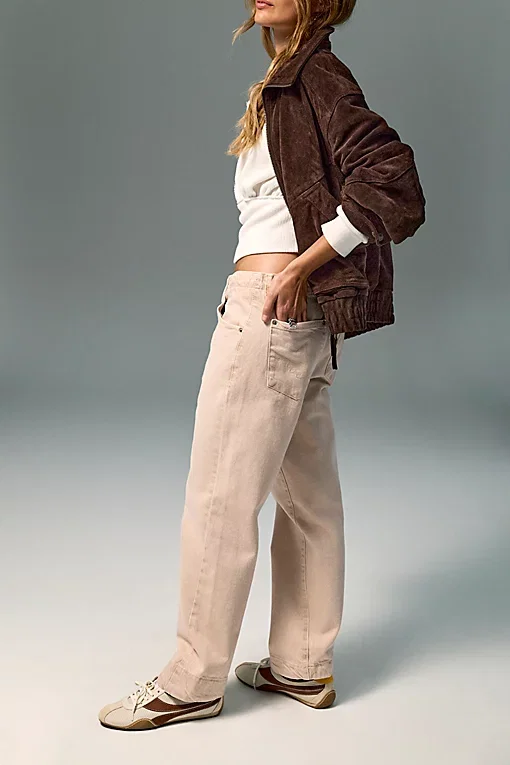 We The Free Leona Low Rise Twisted Slim Jeans