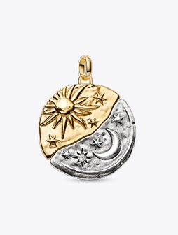 Sun & Moon Oversized Medallion Charm