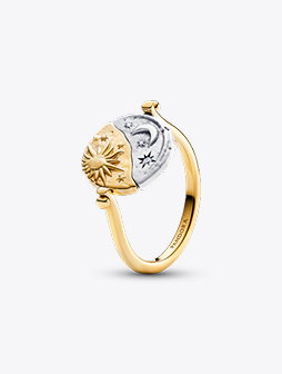 Sun & Moon Reversible Medallion Ring