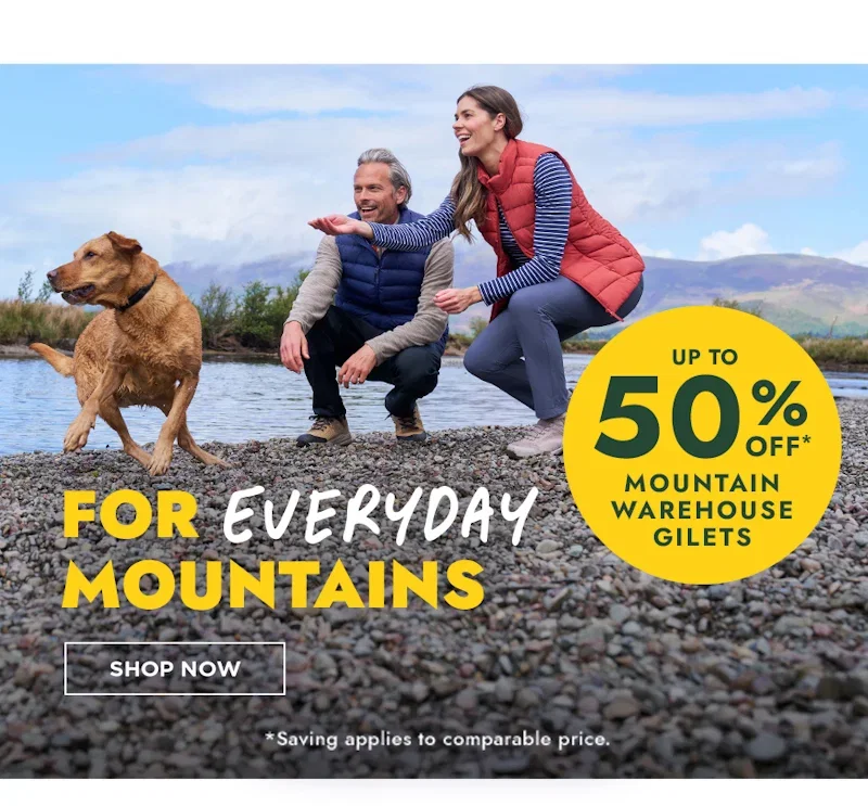 Up to 50% off Mountain Warehouse gilets