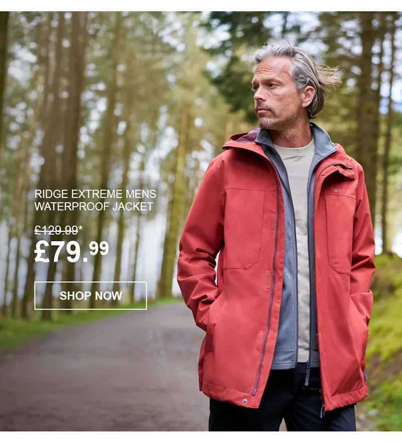 Ridge Extreme Mens Waterproof Jacket