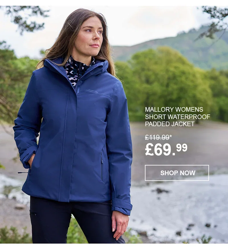 Mallory Womens Short Waterproof Padded Jacket