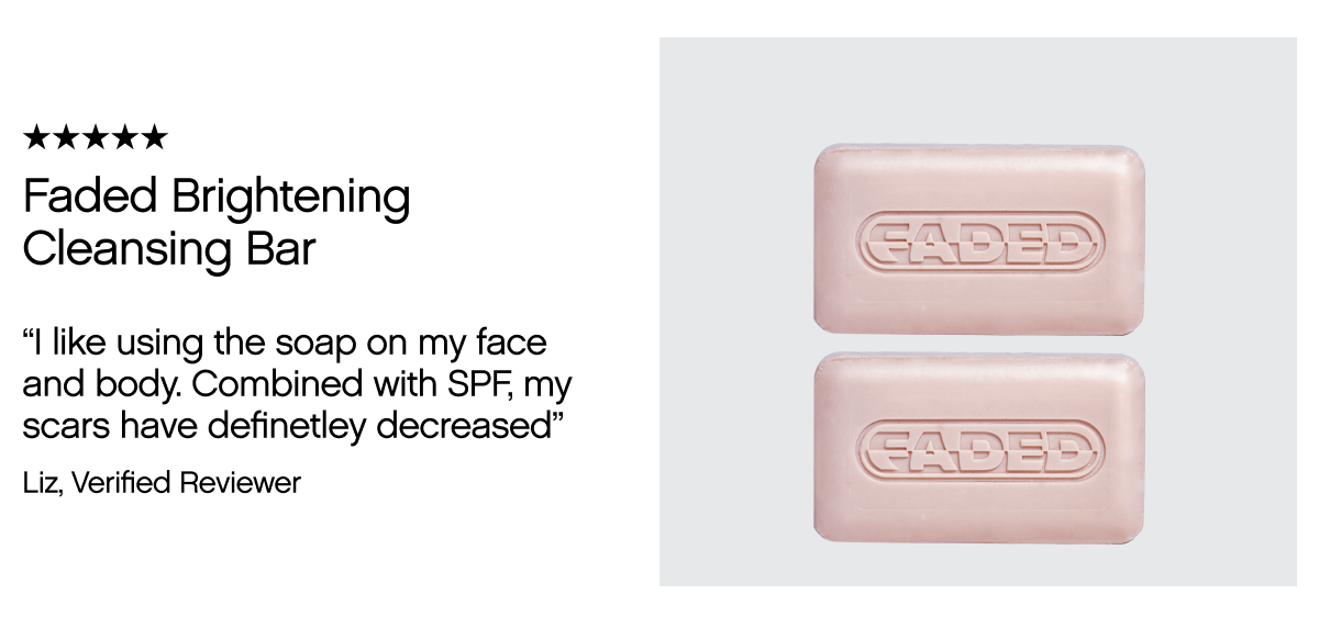 Faded Brightening Cleansing Bar