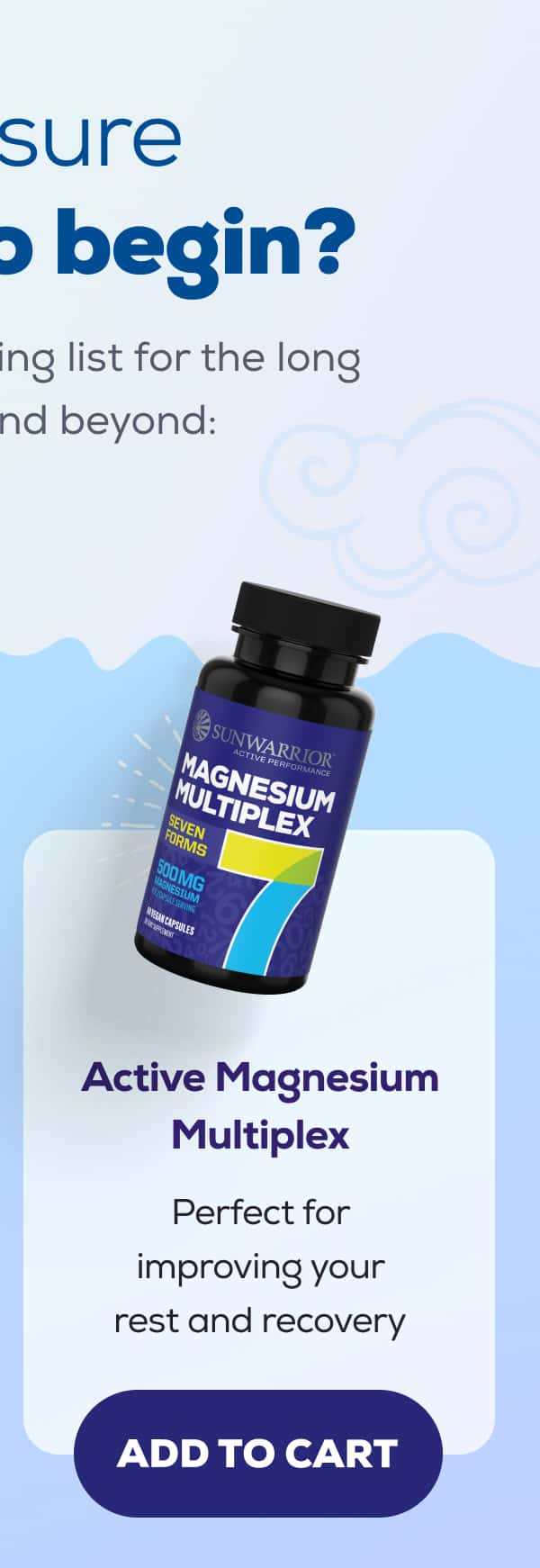 Active Magnesium Multiplex Perfect for improving your rest and recovery