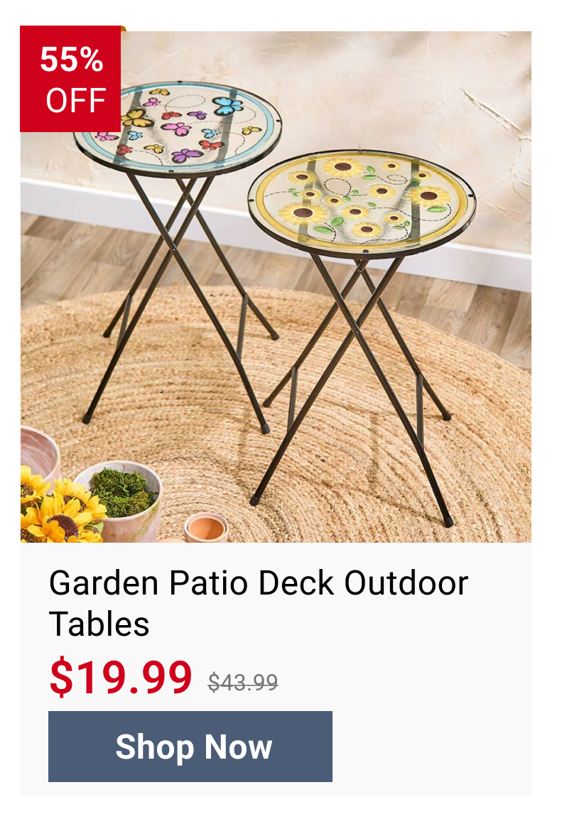 Garden Patio Deck Outdoor Tables