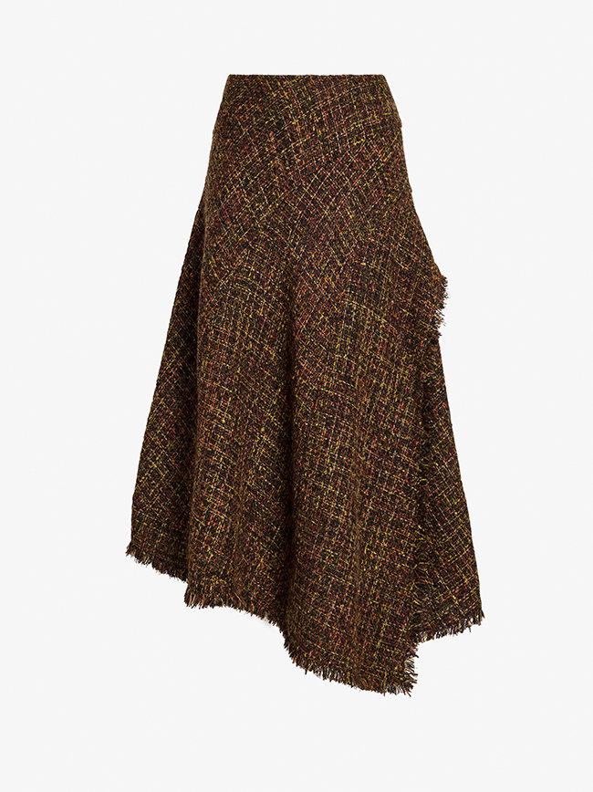 Layne Skirt in Tweed in Henna Multi