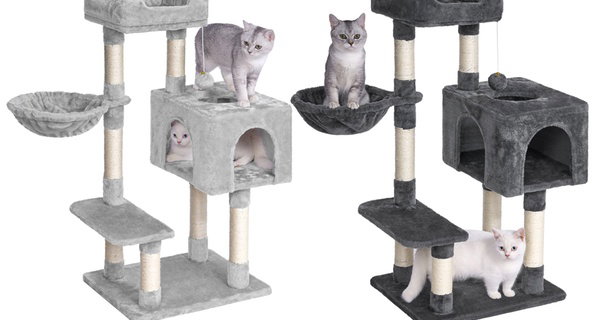 Grand arbre à chat (100 cm) avec portes, hamac et griffoir