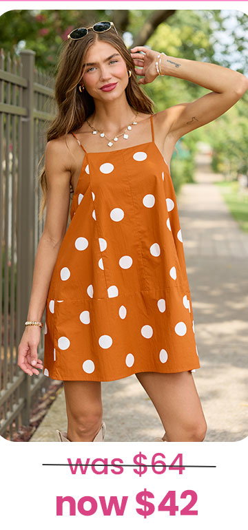 sweet spot polka dot dress