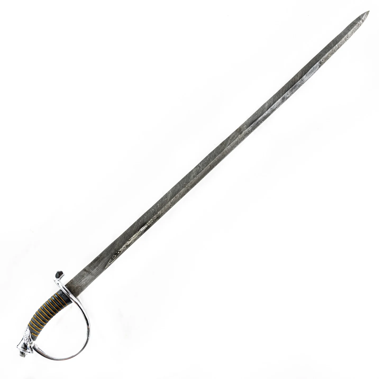 Image of Backsword- Cavalry Sword- Damascus Steel- 37"