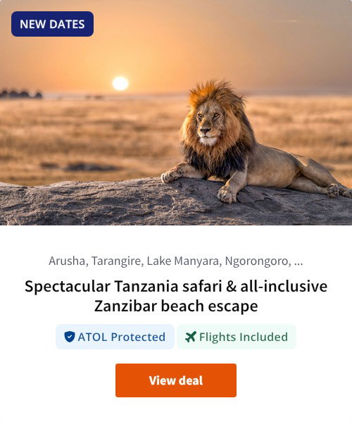 Spectacular Tanzania safari &amp; all-inclusive Zanzibar beach escape