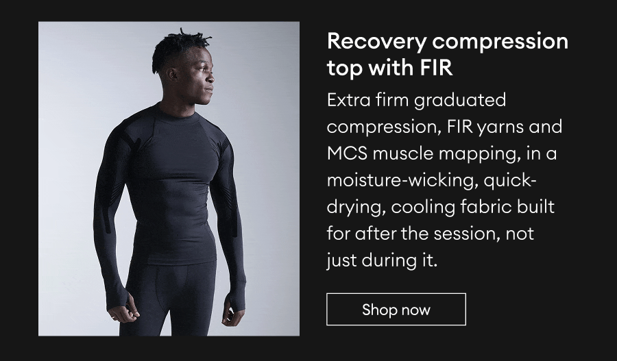 Recovery compression top with FIR | Shop now 