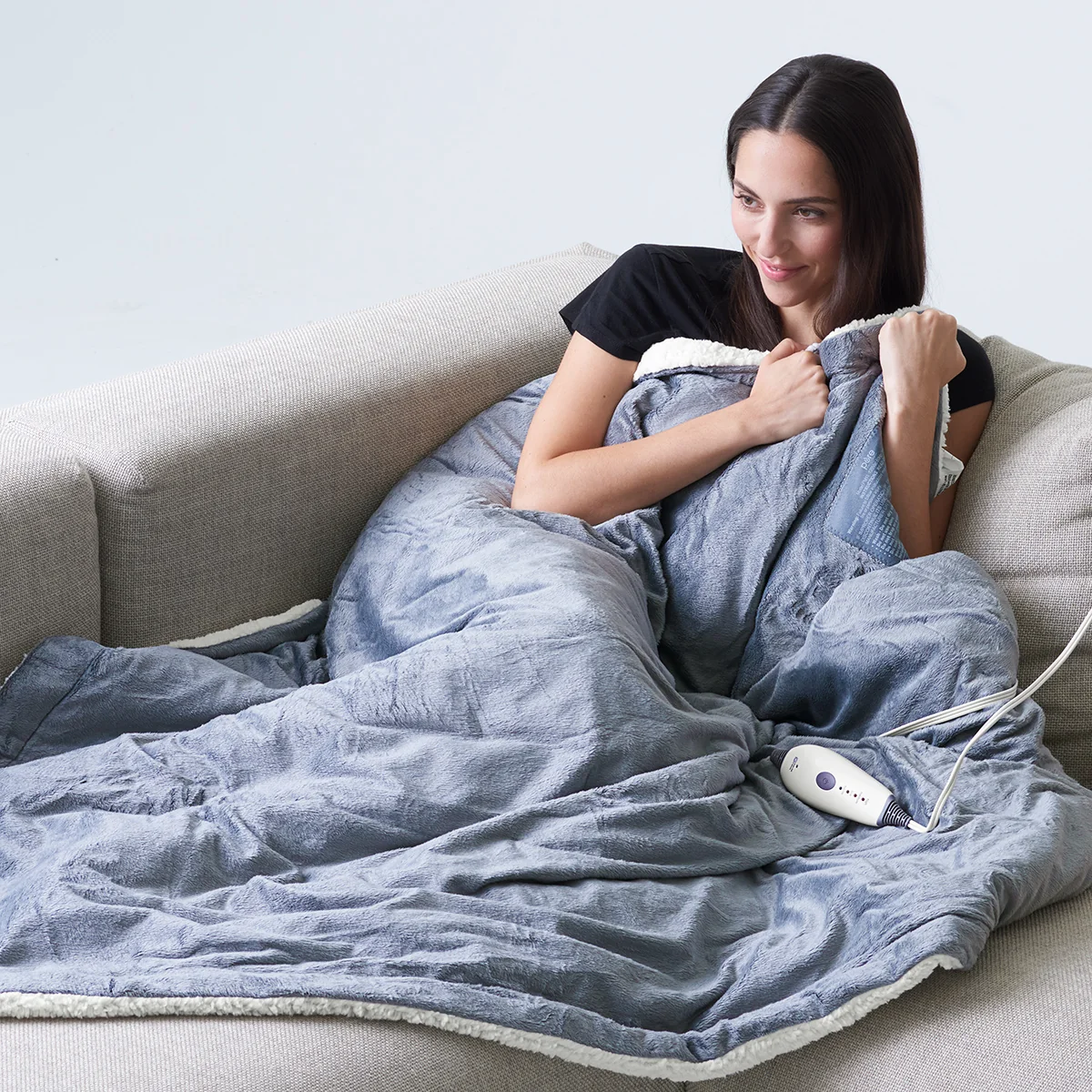 Image of Weighted Heated Throw