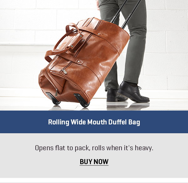 Rolling Wide Mouth Duffel Bag