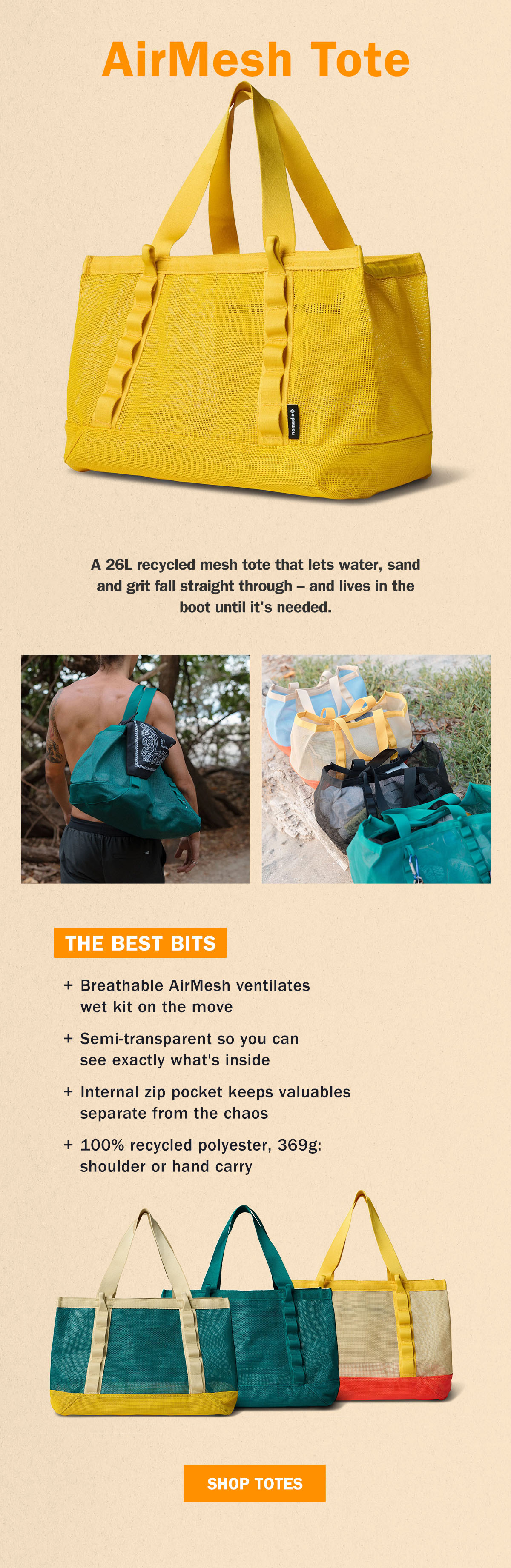 AirMesh Totes
