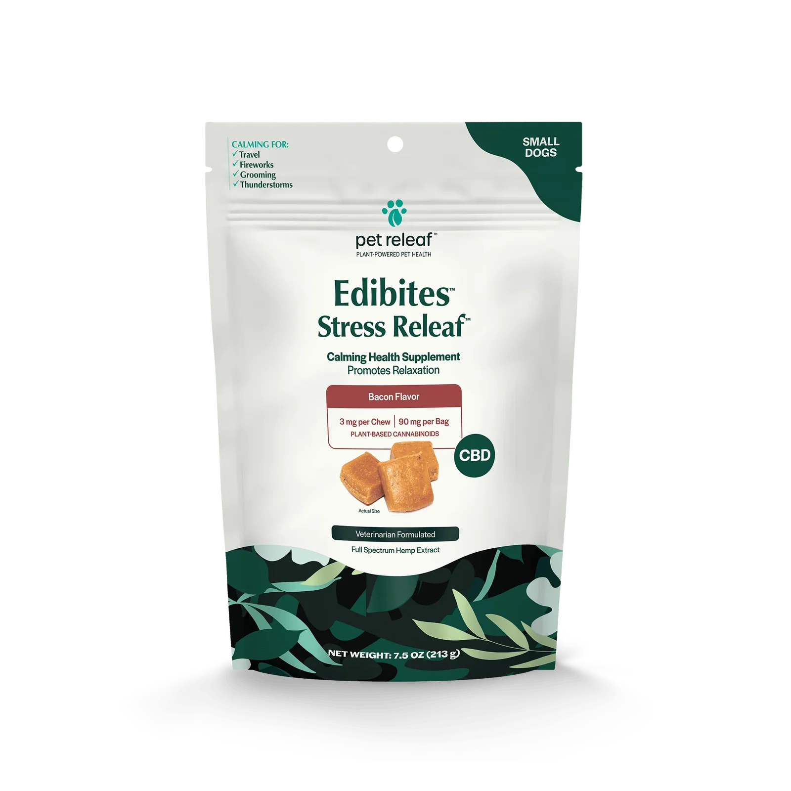 Image of Stress Releaf CBD Edibites For Dogs – Bacon