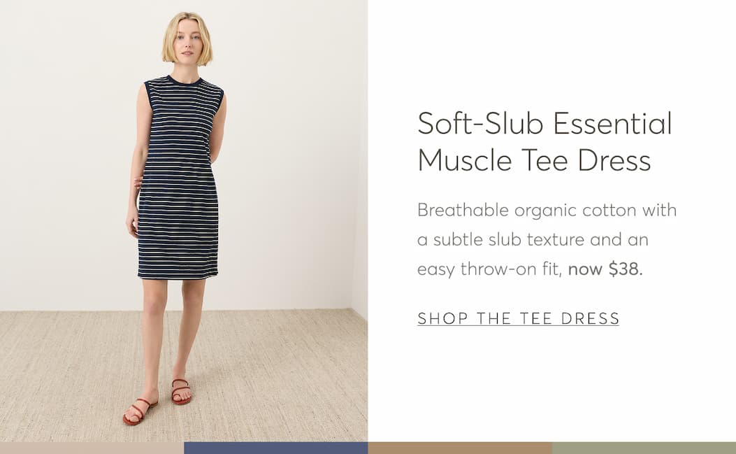Soft-Slub Essential Muscle Tee Dress | Shop The Tee Dress