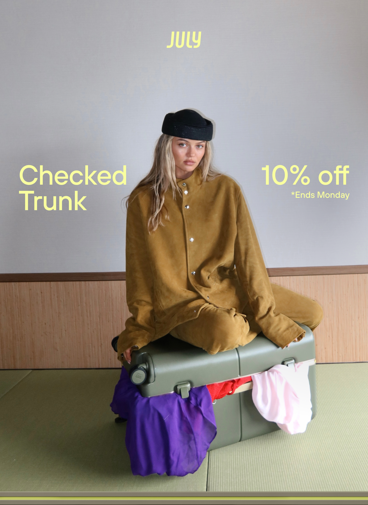 Checked Trunk 10% Off