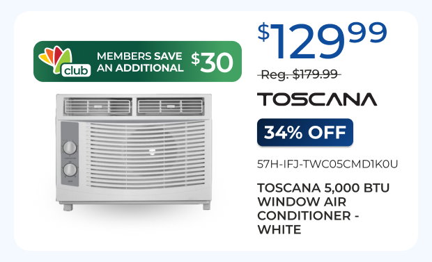 Toscana 5,000 BTU window air
