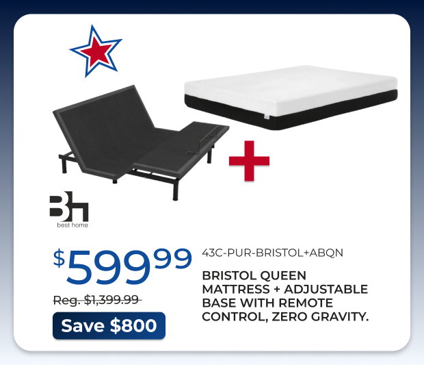 Bristol Mattress + Adjustable Base