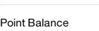 Point Balance