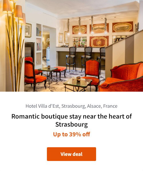 Romantic boutique stay near the heart of Strasbourg