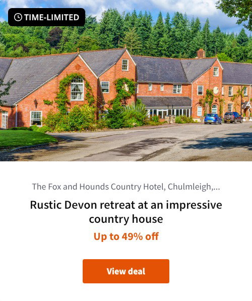 Rustic Devon retreat at an impressive country house