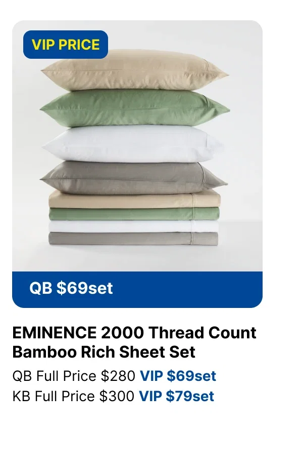 EMINENCE 2000 Thread Count Bamboo Rich Sheet Set
