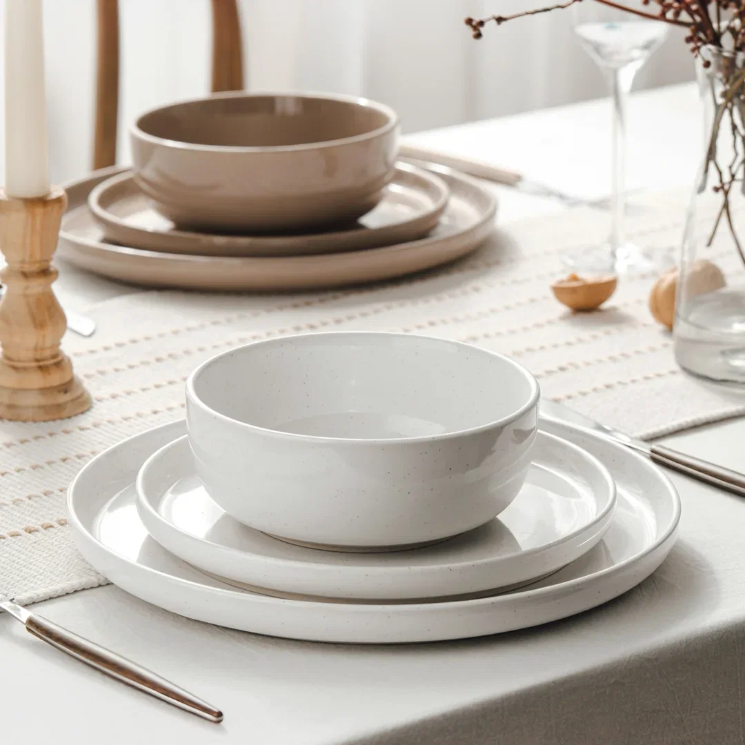 Daytona Stoneware Dinnerware Set - Service for 4