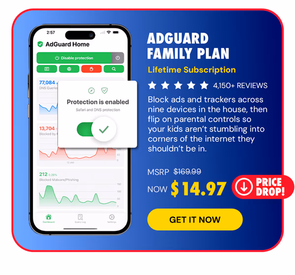 AdGuard Family Plan: Lifetime Subscription