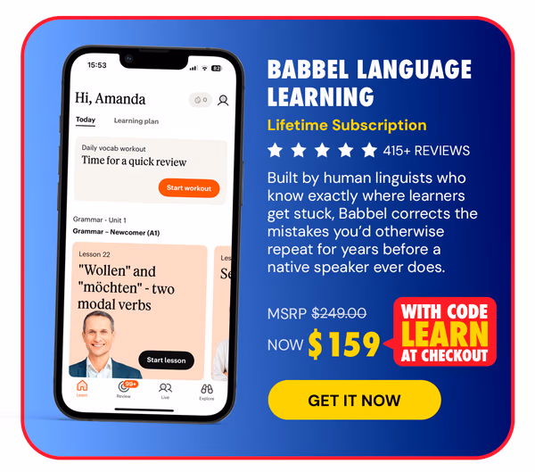 Babbel Language Learning: Lifetime Subscription (All Languages)