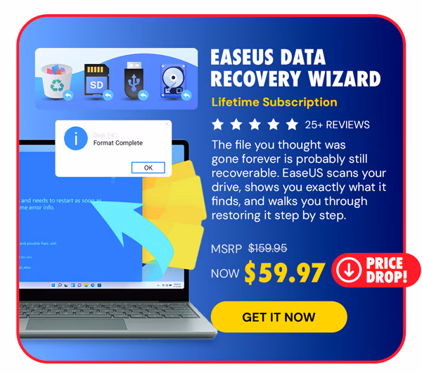 EaseUS Data Recovery Wizard: Lifetime Subscription