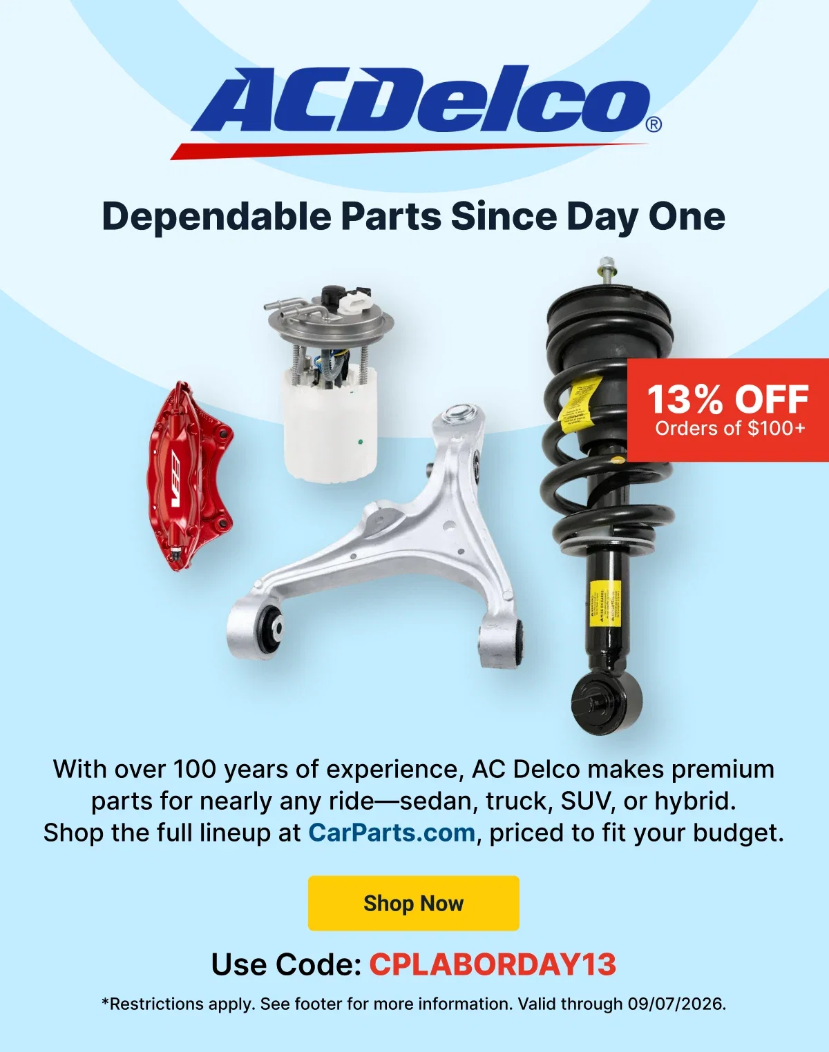 AC Delco | Dependable Parts Since Day One