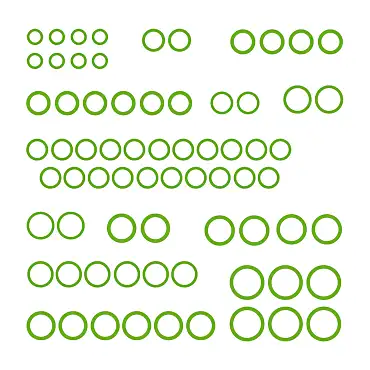 GPD OE Replacement A/C O-Ring and Gasket Seal Kit - Direct Fit, Kit