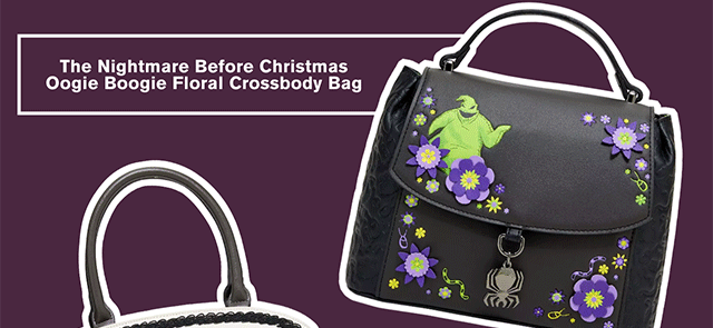 The Nightmare Before Christmas Oogie Boogie Floral Crossbody Bag