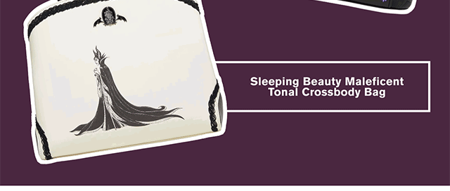 Sleeping Beauty Maleficent Tonal Crossbody Bag