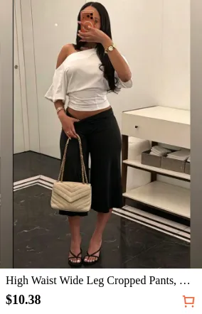 High Waist Wide Leg Cropped Pants...