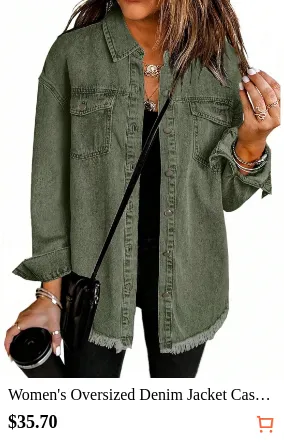 Women s Oversized Denim Jacket...