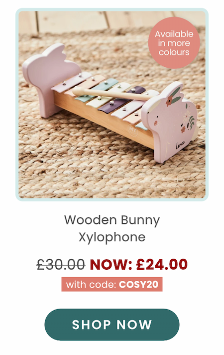 Personalised Wooden Bunny Xylophone FSC®