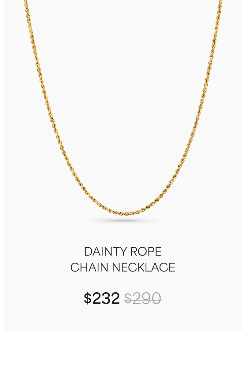 Dainty Rope Chain Necklace